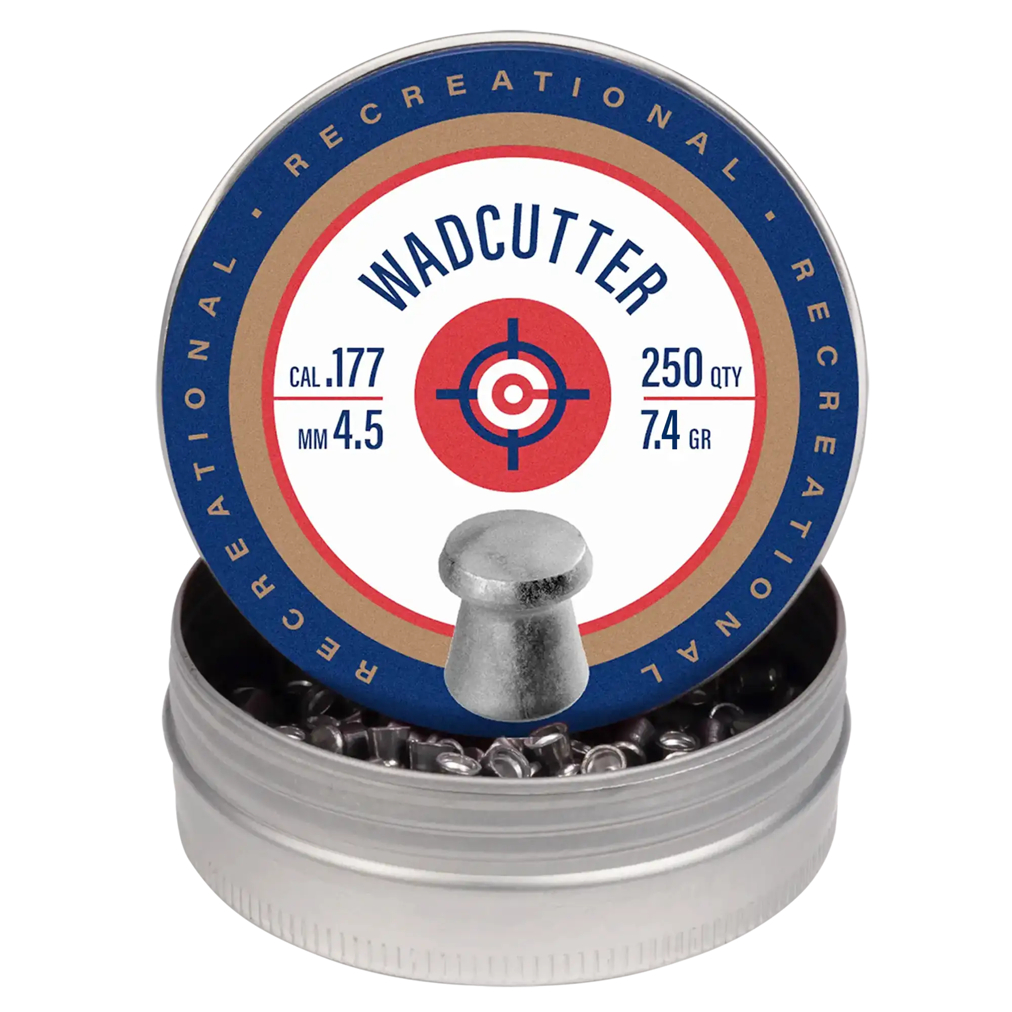 Display View of Crosman Wadcutter Pellets .177 Cal - 6177
