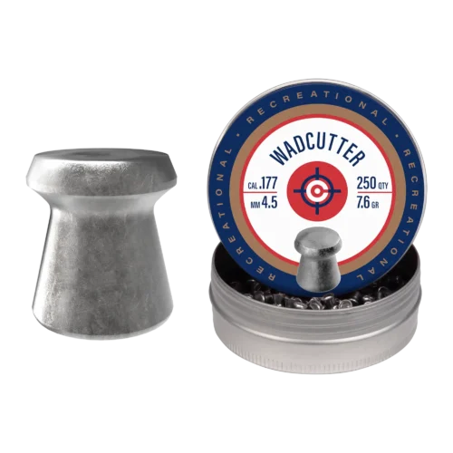 Dual View of Crosman Wadcutter Pellets 250ct .177 Cal _6177)