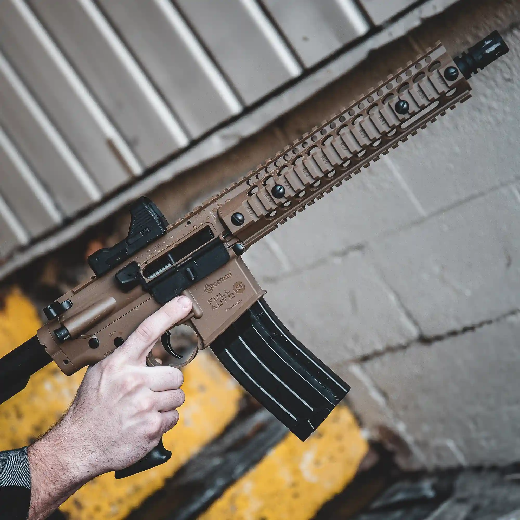 CFAR1X - Crosman Full Auto R1 with Red Dot_Lifestyle 3