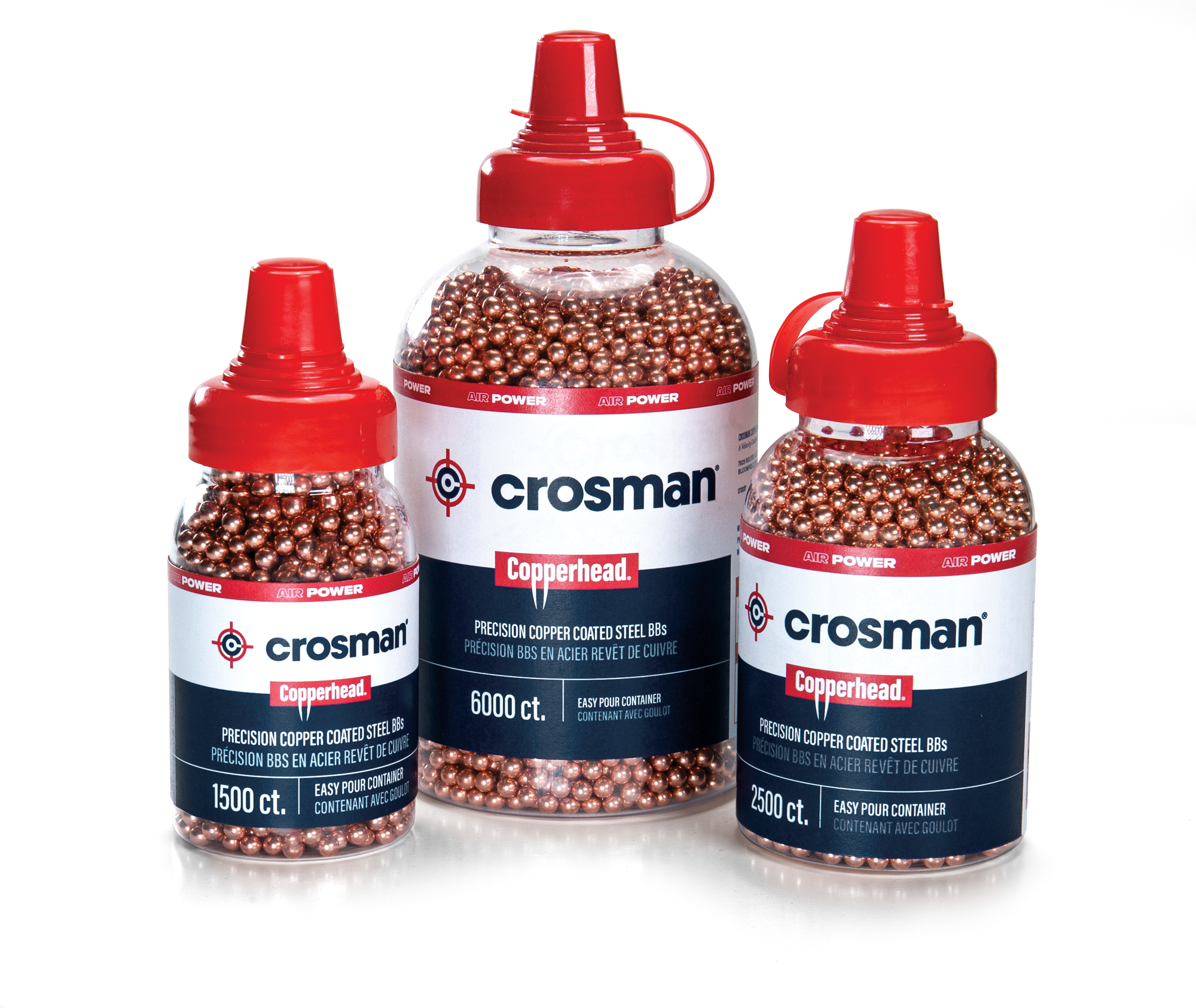 Multi bottles of Copperhead BBs