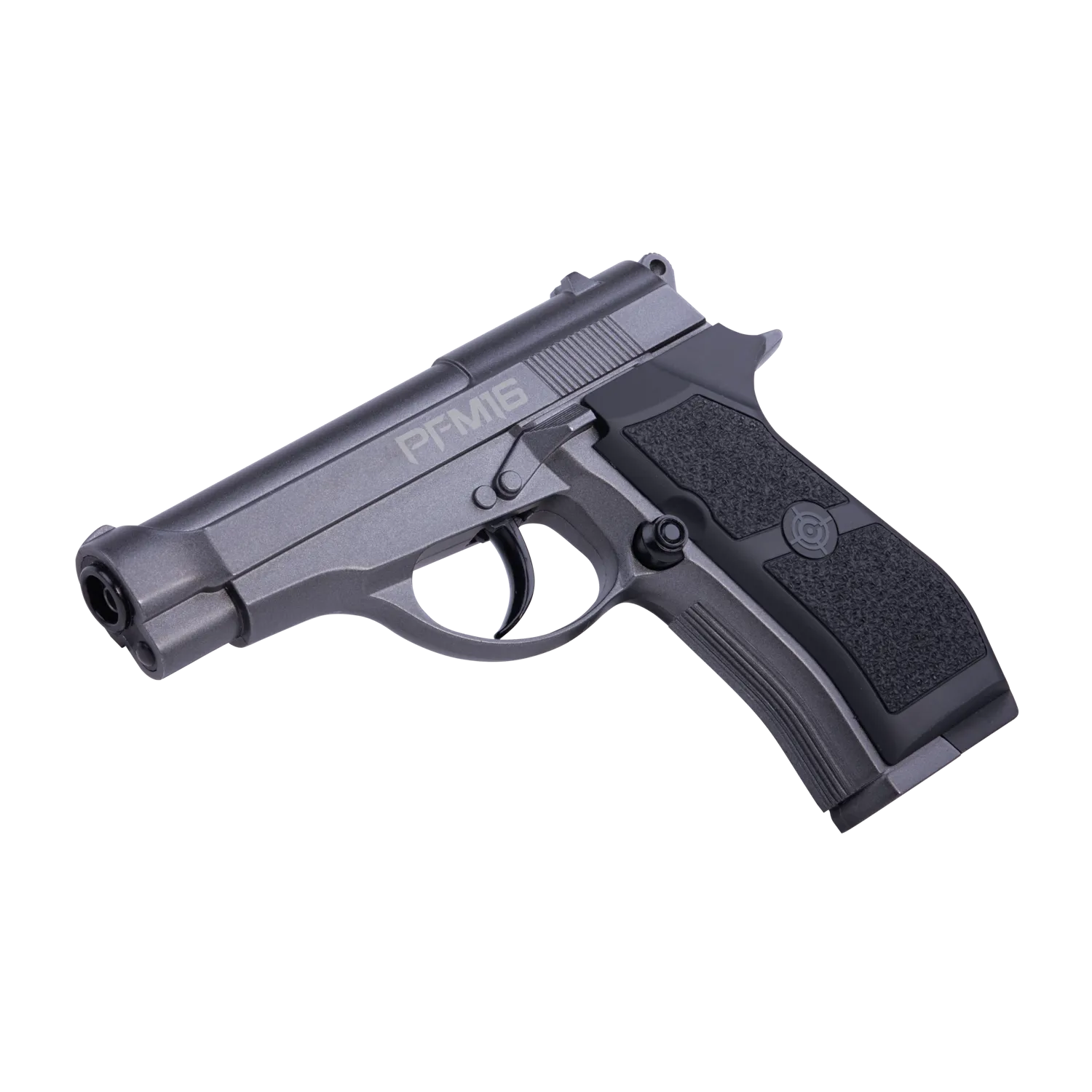 Crosman PFM16 CO2 BB pistol left angle view