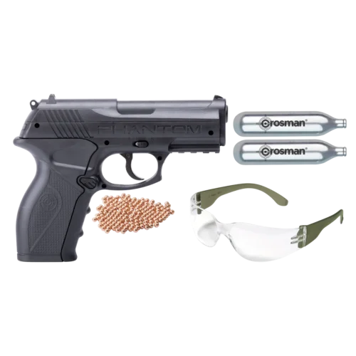 Crosman P10 BB Pistol Kit with ammo, glasses and co2 right view