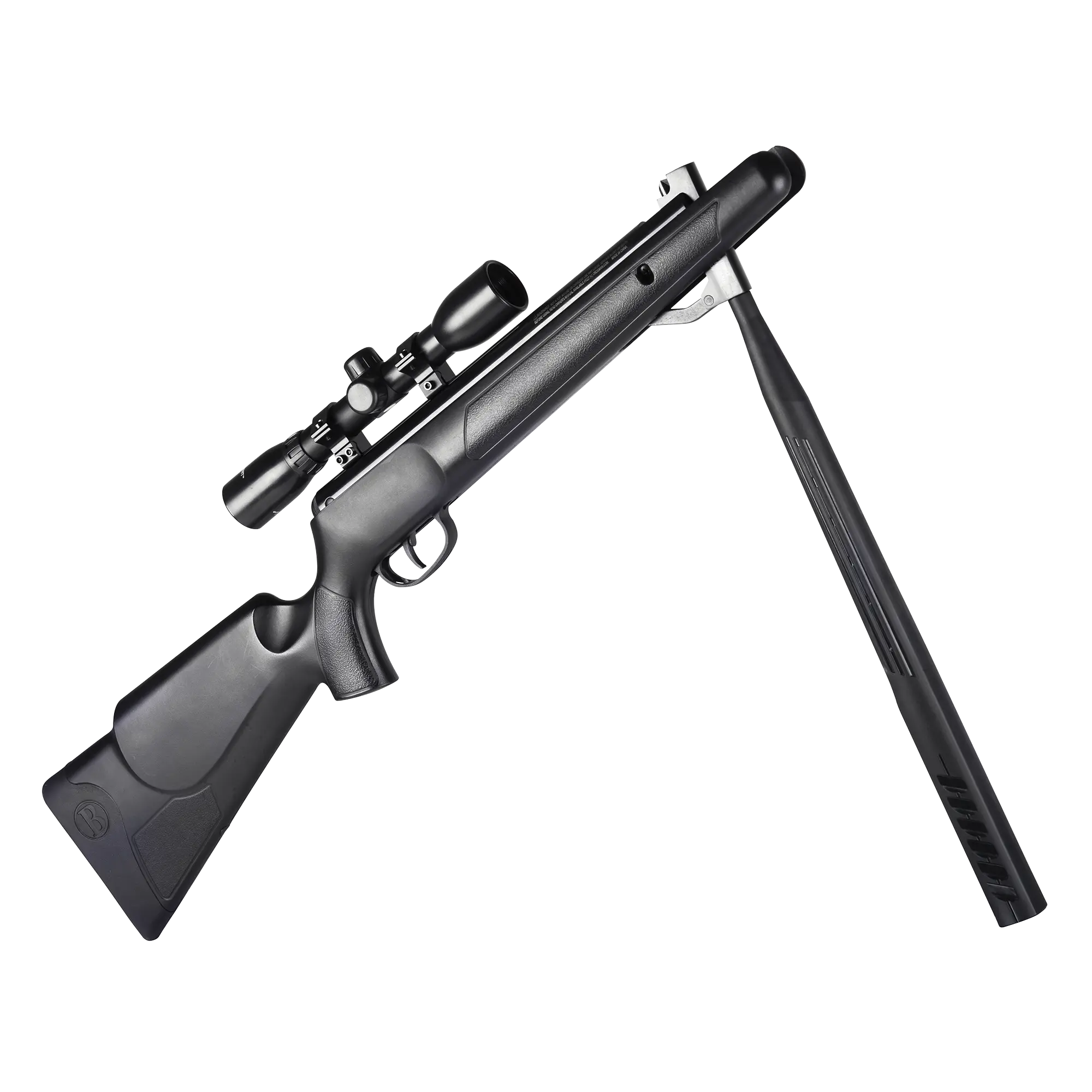 Right Angled View of Benjamin Prowler NP (.22) BP2SXS Barrel Broken Open