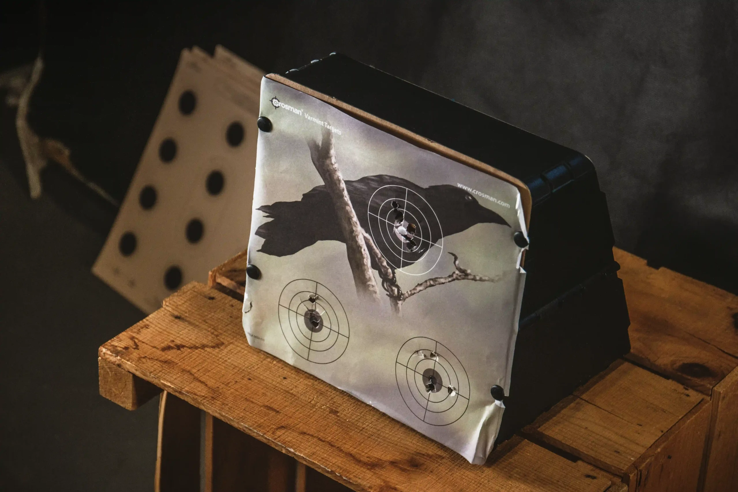 Angled View of Crosman Target Trap 0853 Lifestyle Indoors