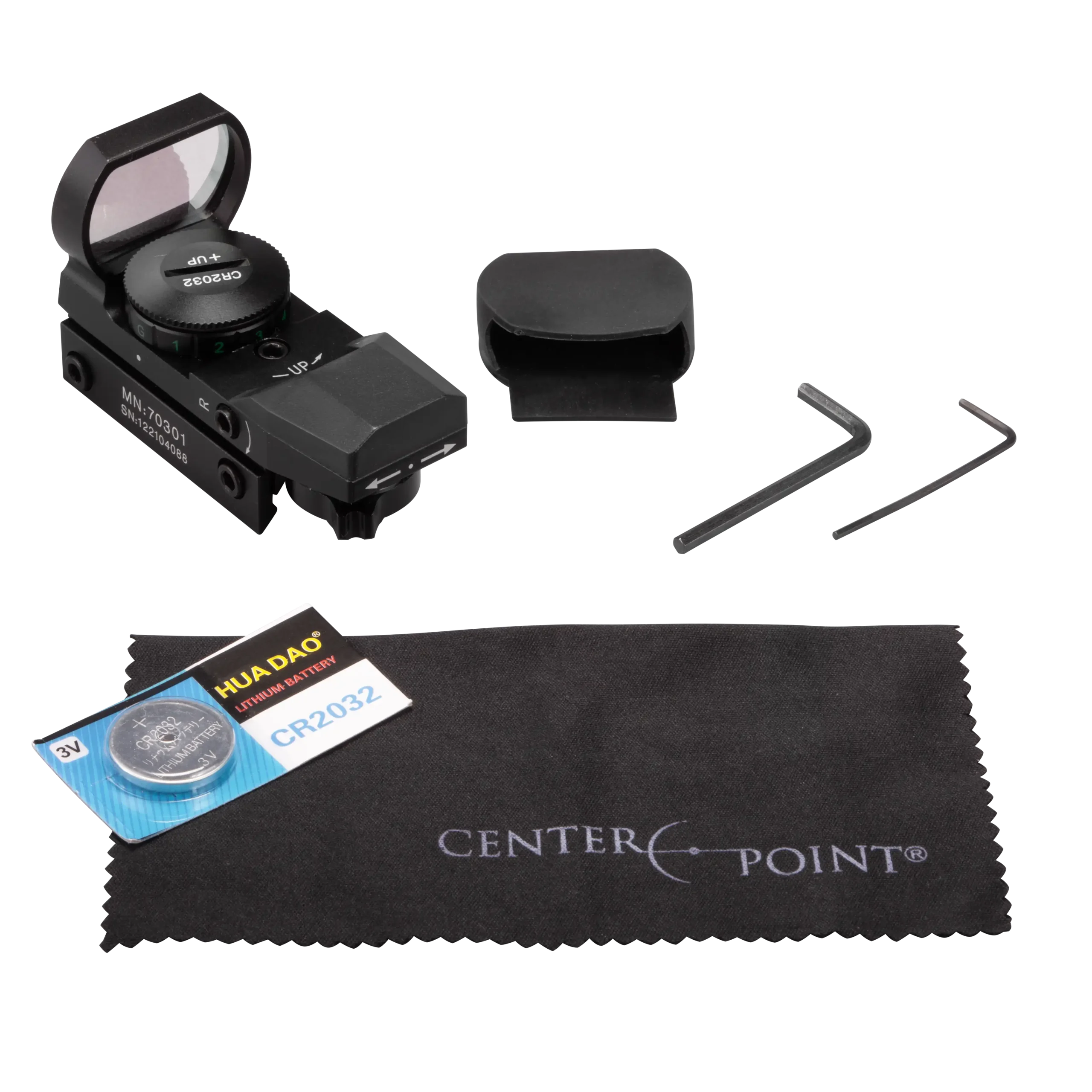 Kit View of CenterPoint Open Reflex Sight 70301-01