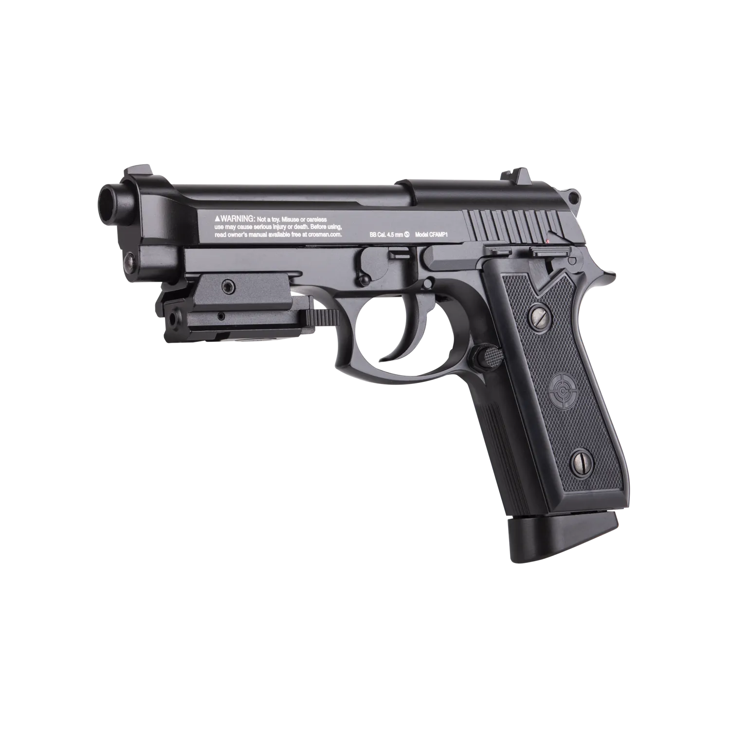 Crosman P1 BB Pistol left angle front product view