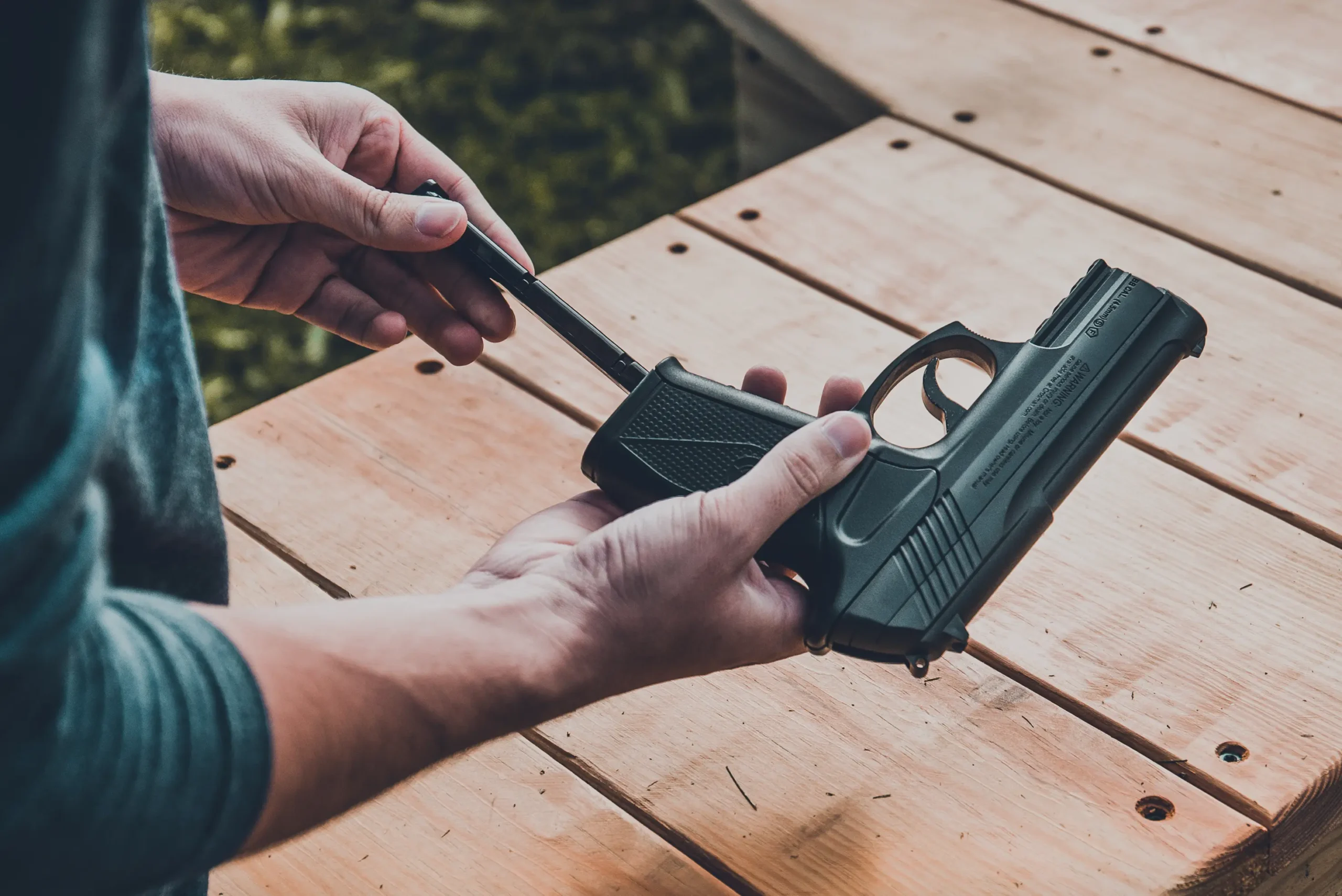 C11 Being Loaded with Clip of BBs