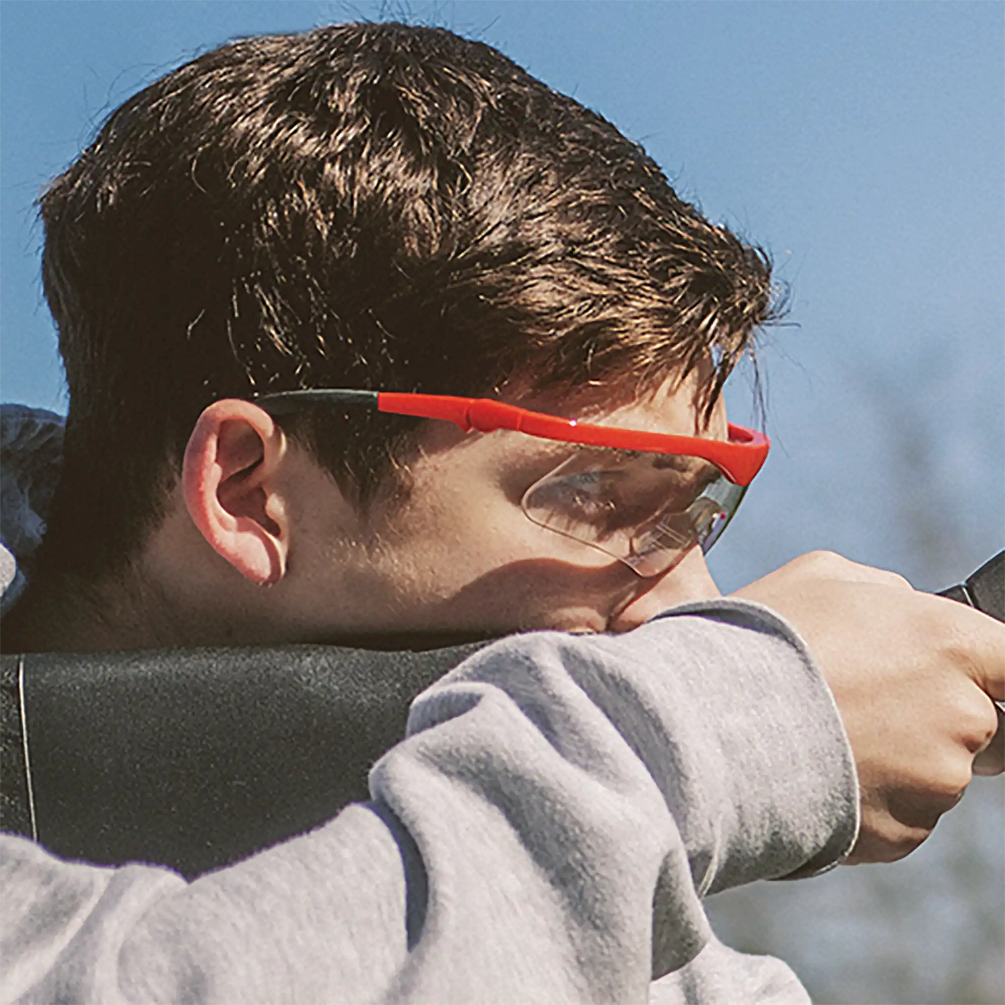 Lifestyle 1 of Crosman Safety Shooting Glasses (Red) 138913