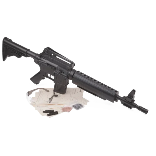 Crosman® M4-177 .177 Pellet / BB Pneumatic Pump Air Rifle, Safety Glasses and Target Kit