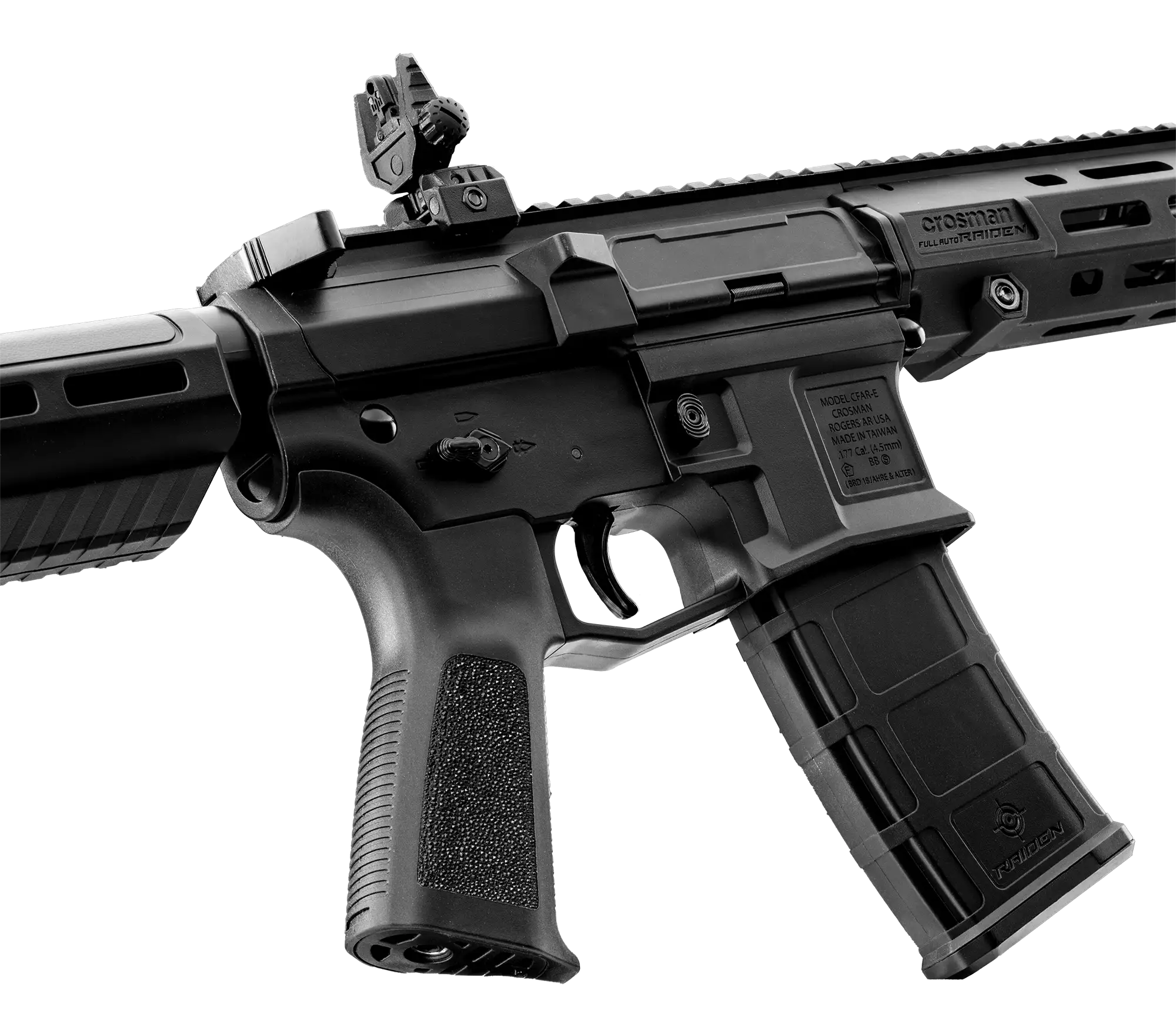 Crosman Raiden full auto BB rifle safety detail