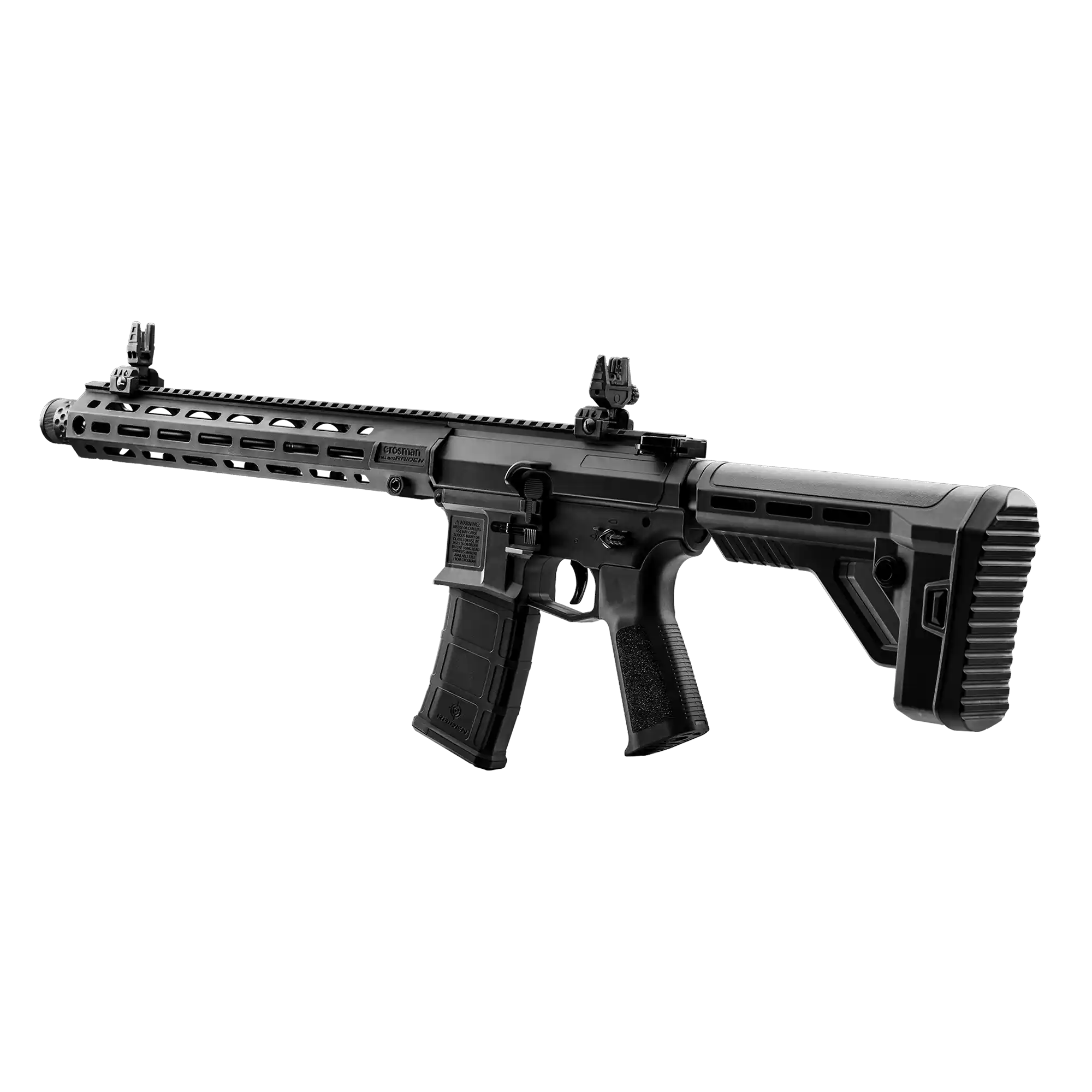 Left Far Angled View of CFAR-E-01 Crosman Full Auto Raiden BB Rifle