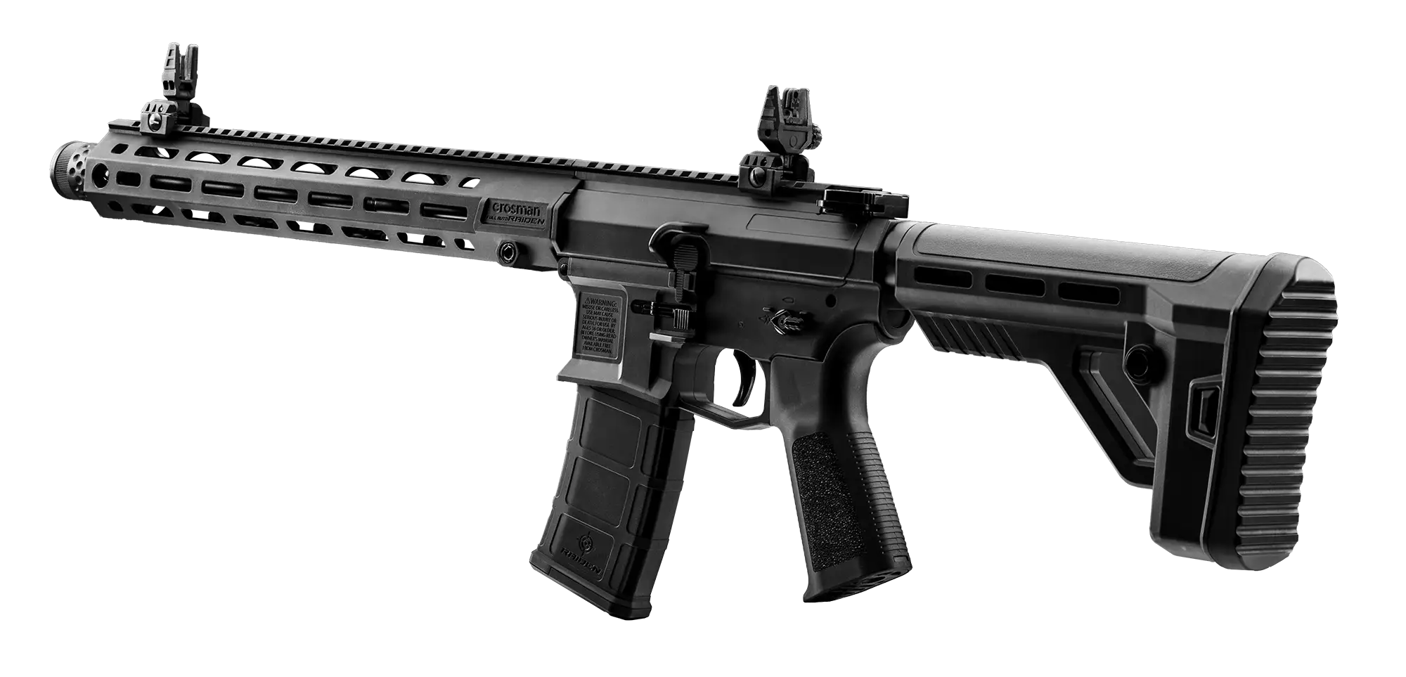 Crosman Raiden full auto BB rifle sights up left facing angle 2