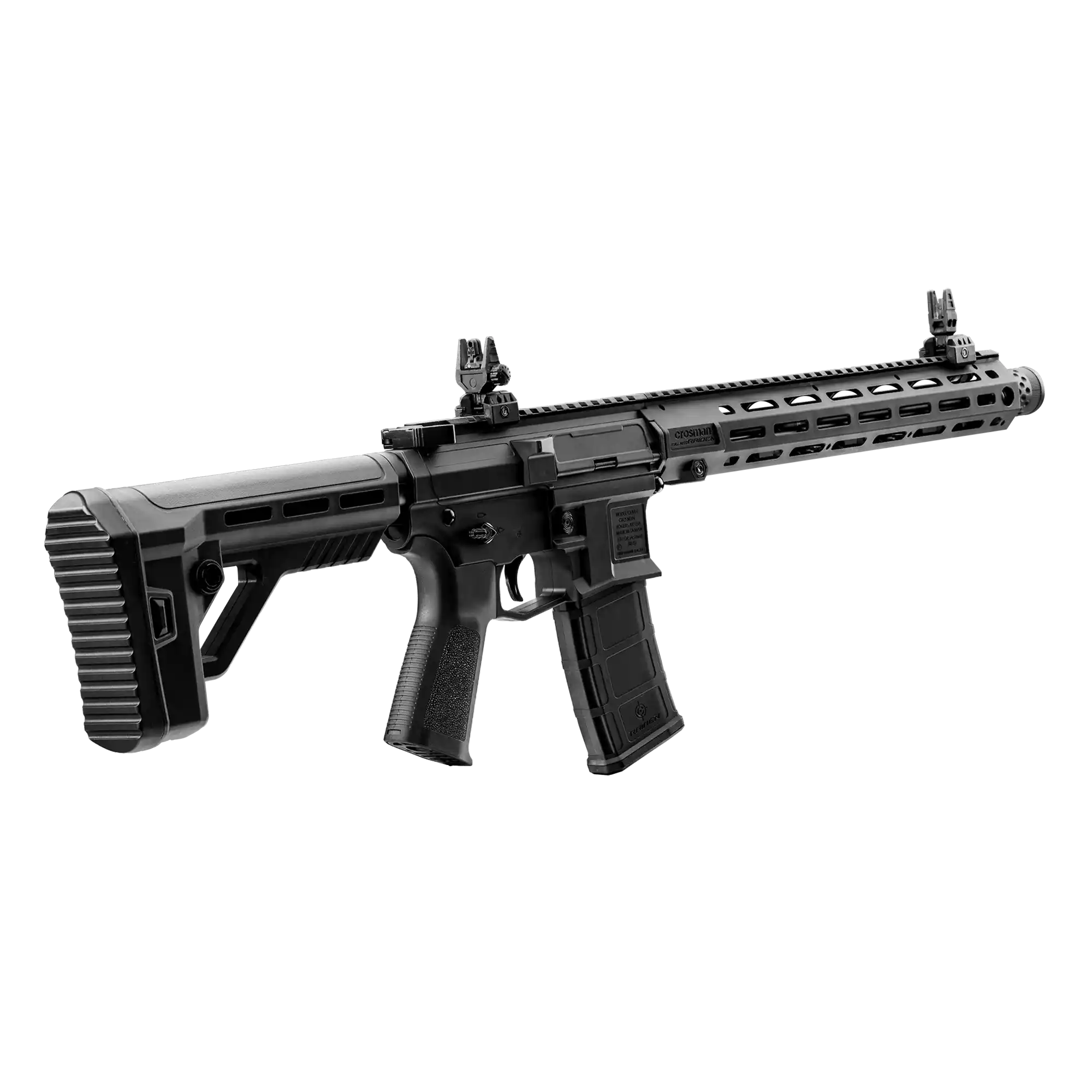 Right Far Angled View of CFAR-E-01 Crosman Full Auto Raiden BB Rifle