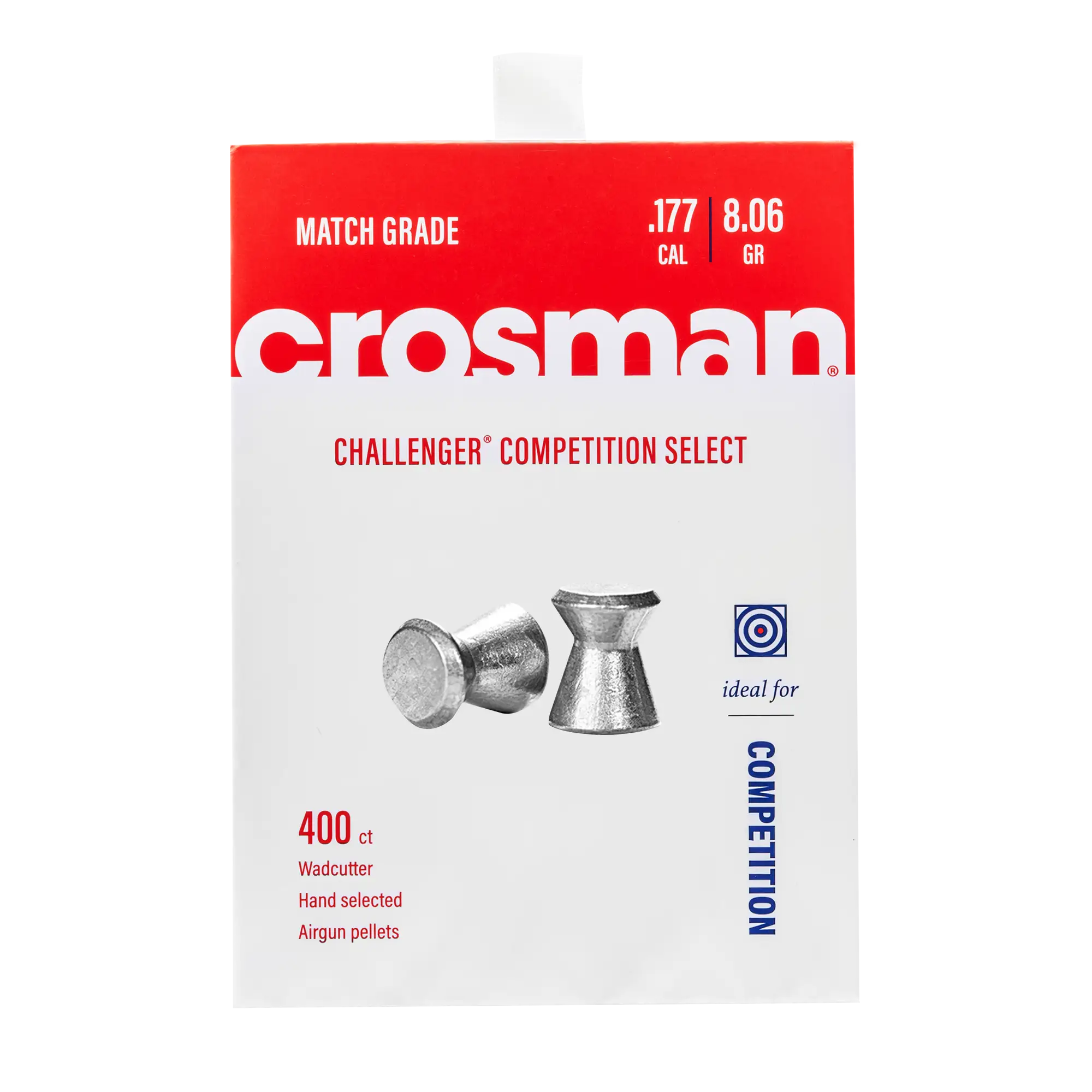 Front View of Crosman Match Pellets Wadcutter .177 (CCSP77)