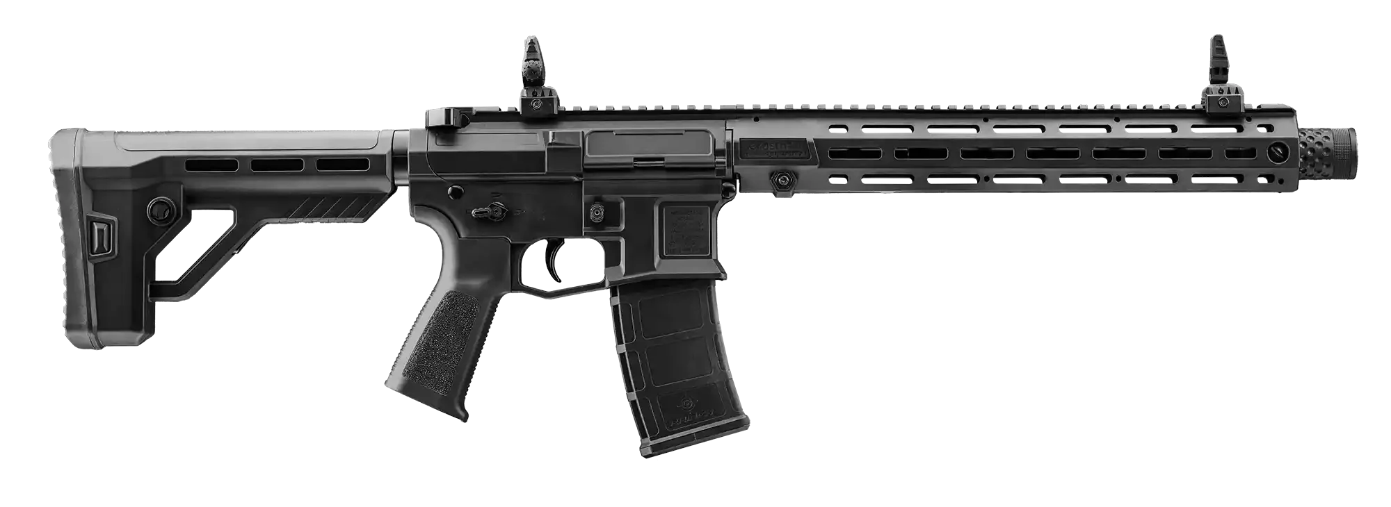 Right Profile View of CFAR-E-01 Crosman Full Auto Raiden BB Rifle