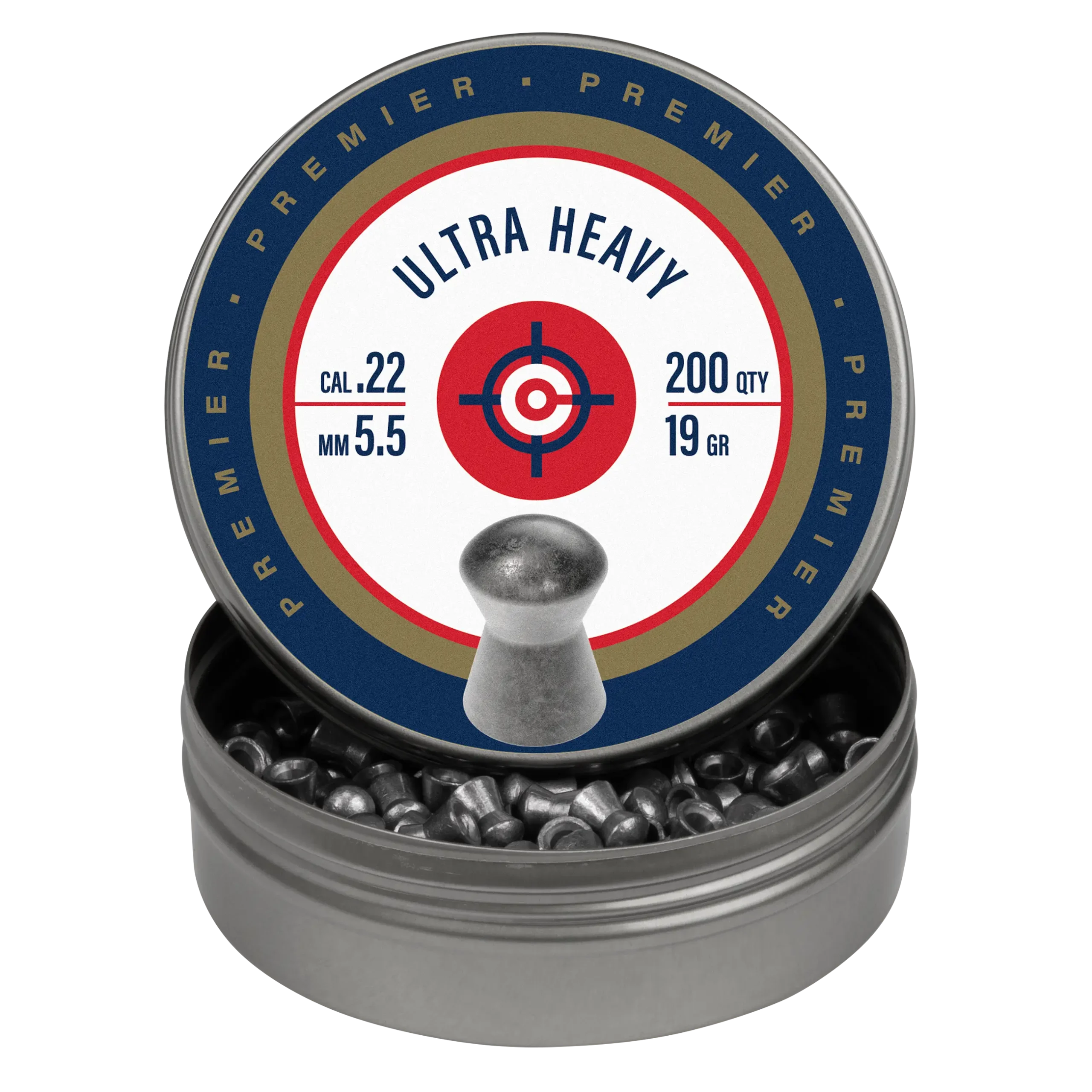 Ultra Heavy Pellet Tin Open